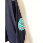 Simply Southern Turtles Whale Quarter Zip Pull Over Long Sleeve Shirt Blue Small Photo 3