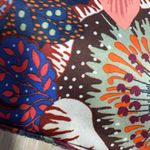 Oilily Floral Print Tote Bag Mixed Pattern Top Handle Crossbody Multicolor 12x11 Blue Photo 7