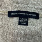 American Eagle Ribbed Oversized Tan Boxy Pocket T-Shirt Size Small Photo 8