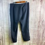 Sharagano  Black Slim‎ Ankle Pants with Pearls on the sides Photo 2