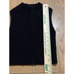 Babaton Black High Neck Draped Sleeveless Top XXS Preppy Modern Athleisure Comfy Photo 4