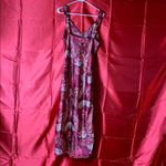 VINTAGE FLORAL LINGERIE SLIP MAXI DRESS Pink Size XL Photo 3
