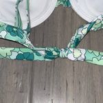 Teal & Mint Floral French Cut High Waist Padded Bikini 2 Piece Swimsuit Small Green Photo 4