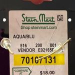 Illuminata Art Deco Teal Blue Drop‎ Dangle Earrings Statement Hammered Hoop Gold Photo 2