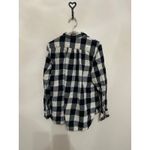 Denim & Supply Ralph Lauren Ralph Lauren Denim & Supply Women's Size Medium Flannel White Black Plaid Shirt Photo 9
