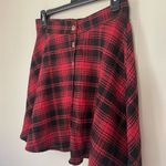 SheIn Red Plaid Mini Skirt ~ Lightweight Flannel School Girl ~ Women’s Size M Photo 2