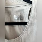 Athleta Sz L Pura Tank Top Ribbed Organic Cotton light Gray Seamless Fitted Photo 3