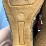 Anthropologie Naguisa wine & rose gold espadrilles wedge shoes size 37 Photo 9