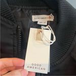 Good American NWT Satin Bomber Jacket Photo 6