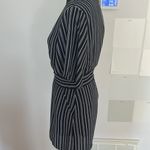 BB Dakota  navy and white striped short sleeve romper s 4. Fully lined & pockets Photo 5