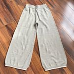 Sincerely Jules 100% Knit Cotton Extra Wide Leg Lounge Pants Light Sage Green Size M Photo 0