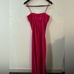 Y2K Morgan & Co Fuchsia Maxi Evening Prom Cocktail Dress Size 7/8 Pink Photo 5