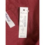 Madewell  XL Oversized Popover Blouse Red Cotton Viscose Long Sleeve NWT $88 Photo 4