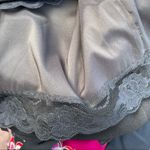 Trina Turk  Women’s Dress Black Heiress Bell Sleeve Crepe Shift V Neck Size 2 Photo 8