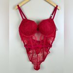 Victoria's Secret Victoria’s Secret Sexy Bombshell Lace Teddy Bodysuit Push‑Up Size L Photo 1