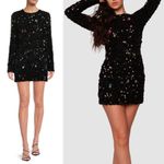 Cynthia Rowley NWT - SERENA SEQUIN & GEM DRESS - BLACK Size 0 Photo 4