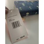 Betsey Johnson  Denim Floral Embroidered Zip Around Wristlet Wallet Boho Chic Photo 2