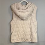 Free People dream big quilted vest in light cream oversized and puffy hooded Photo 2