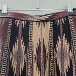 Peruvian Connection  Brown and Black Southwest Print Skirt Photo 1