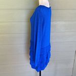 BCBGMAXAZRIA Silk Blend Sparkly Tiered Sweater Dress Photo 3