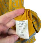 Anthropologie  Girls from Savoy Take Action Mini Dress 2 Gold Yellow 100% Silk Photo 8