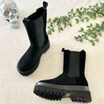 Vegan Suede combat boots Black Size 11 Photo 3