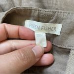 Eileen Fisher  Shorts organic linen womens Brown (size 6) breathable mom classic Photo 1