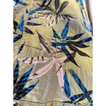 Chico's  Leaf Print Button Down Jean Vest Women's Size 0 (Size Small) Photo 3