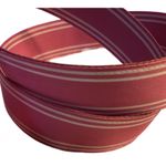 Pink and Tan Belt with Double D Ring Buckle like New Photo 5