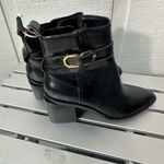 Louise et Cie  ZALIA Black Leather Zip Ankle Boots Size 6.5 NWOT Photo 3