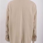 ZARA NEW Women's Size Beige One-Buttoned Long Sleeve Oversized Blazer Jacket Tan Photo 13