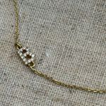 B letter gold necklace Photo 0