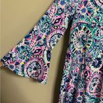 Lilly Pulitzer  Ophelia Swing Dress Multi “The Swim” Size XS Resort Bell Sleeves Photo 4