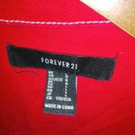 Forever 21  Y2K Baby L Red Trucker Jean Jacket Photo 7