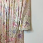 Vintage Fairycore Floral Pastel Sleep Dress Size Medium Large Made in USA Pink Photo 4