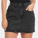 Universal Threads 4/$25 NWT Universal Thread Black Denim Skirt with Studded Detail Sz 16 Photo 0