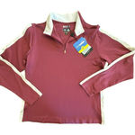 Adidas  Womens Size Large ClimaWarm CoolMax 1/4 Zip Mock Top Purple Golf NWT Photo 0