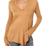 Free People  We The Free Fresh and Clean Long Sleeve Tee Photo 0