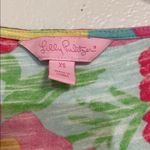 Lilly Pulitzer  ANTS FLORAL MULTICOLOR COTTON SHIFT MINI DRESS XS Photo 2