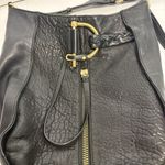 Kelsi Dagger Leather Crossbody Bag Satchel Tote Black Zippered Photo 2