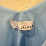 Adelyn Rae Blue Cold Shoulder Ruffle Blouse Top One Size NWOT Photo 3