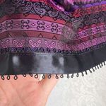 Jessica McClintock Gunne Sax Strapless Purple Mixed Print Cocktail Dress Sz 11 Photo 6