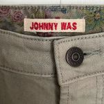 Johnny Was NWT Jeans | Green Catalina Boyfriend Cuffed Jeans Photo 4