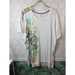Pilcro  by Anthropologie The Jordyn Cotton-Slub Oversized Tee - Size - Large Photo 6