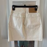 Rag and Bone  Ecru Denim Mini Skirt Size 25 Photo 1