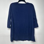 Ralph Lauren  Women’s Tunic Top 2X Navy Blue V-Neck 3/4 Sleeve Plus Size Blouse Photo 6
