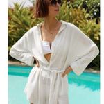 l*space L* Coronado Cover-up Romper in Beige Size Medium Photo 2