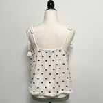 Aerie Ivory Beaded Rope Strap V Neck Textured Tank Photo 4