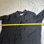 Evys Tree Size 1X Black Savannah Ruffle Front Blouse Shirt Career Church Date Photo 10