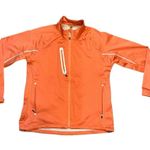 ELEVATE Sport Women’s Orange Reflective Water Repellent Full Zip Jacket #92950 Size M Photo 10